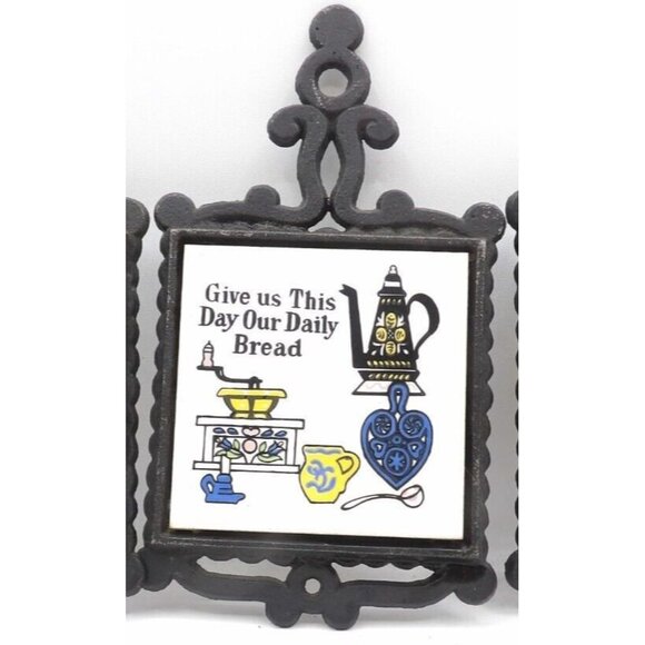 Cast Iron Ceramic Trivets (Set of 3) Made in Japan Lego Brand - Picture 3 of 5